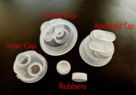 Double Port Cap Assembly Machine for Medical Infusion Bottles