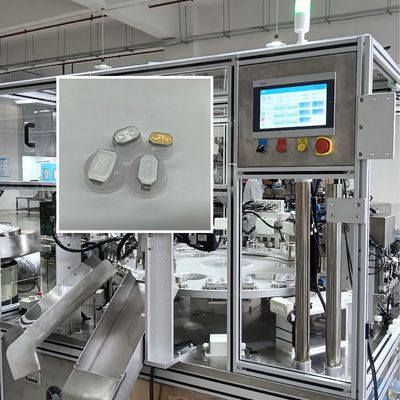 เครื่องประกอบอัตโนมัติสำหรับฝาฟิล์มสำหรับให้สารละลาย ควบคุมด้วย PLC พร้อมโปรแกรมควบคุมระยะไกล