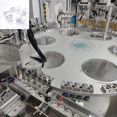 อัตโนมัติ Punch และตัด ป้ายปิด Silica Gel Desiccant Cap เครื่องประกอบการ